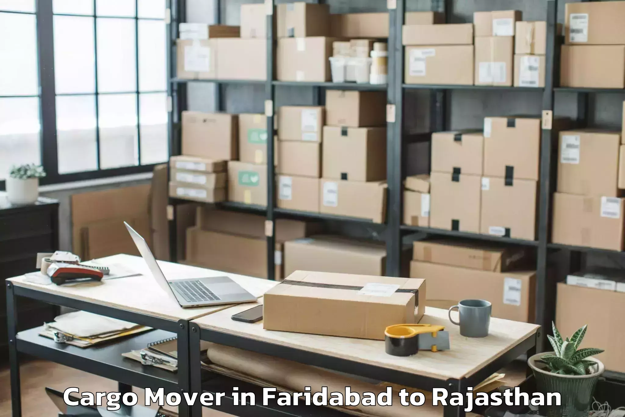 Efficient Faridabad to Abhilashi University Jaipur Cargo Mover